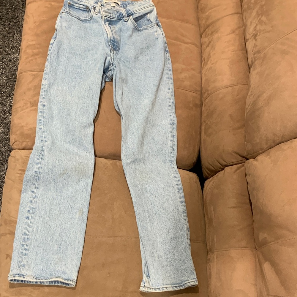 Abercrombie & Fitch Light Wash Curvy Jeans